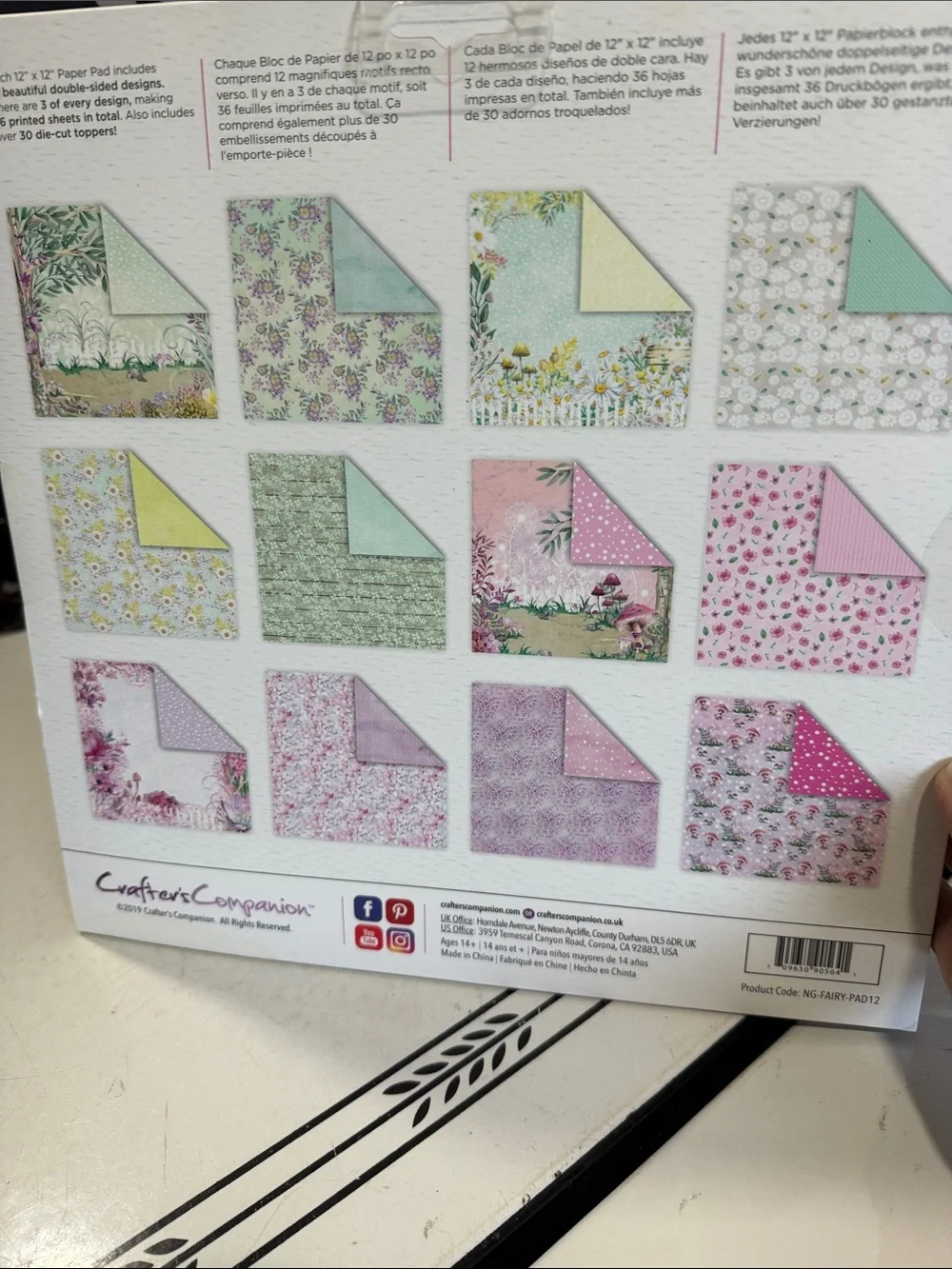 Crafters Companion Fairy Garden Paper Pad